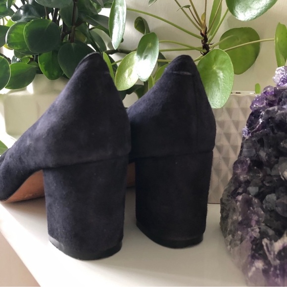 Maryam Nassir Zadeh Maryam Pump in Navy Suede 40 - Picture 6 of 9